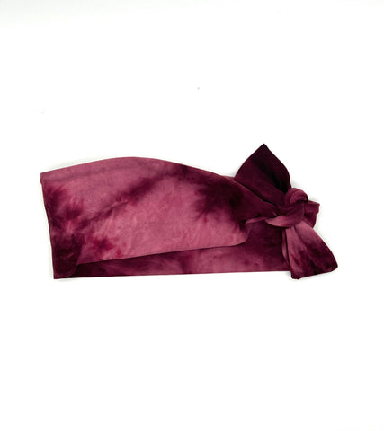 Maroon Tie-Dyed 3-inch Headband