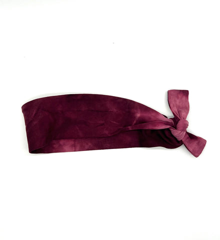 Maroon Tie-Dyed 2-inch headband