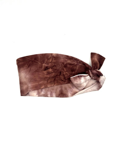 Brown Tie-Dyed 3-inch Headband