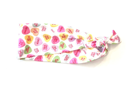 Conversation Hearts 3-inch headband