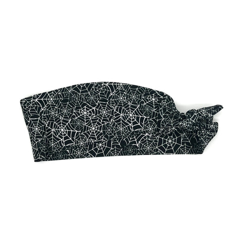 Spiderwebs on Black 3-inch Headband