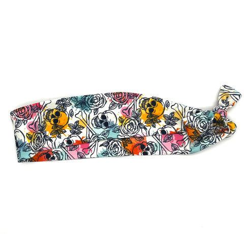 Splatter Paint Skulls 2-inch Headband