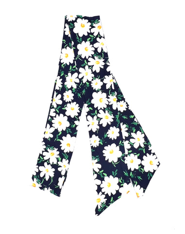 Daisies on Navy Head Wrap