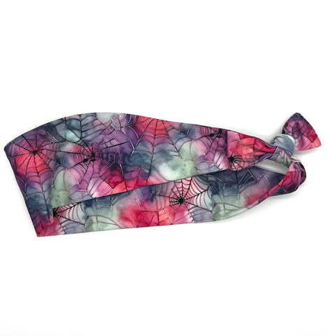 Colorful Spiderwebs 3-inch Headband