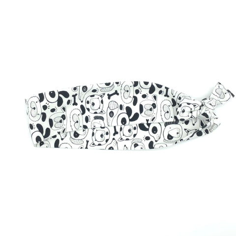Black and White Dogs 2-inch Headband