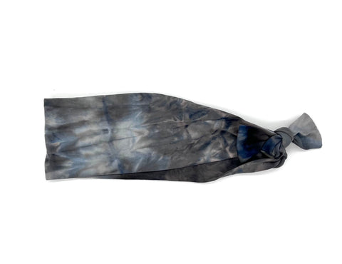 Gray and Blue Tie-Dye 3-inch headband