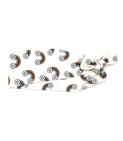 Rainbow Smiley Faces 3-inch headband