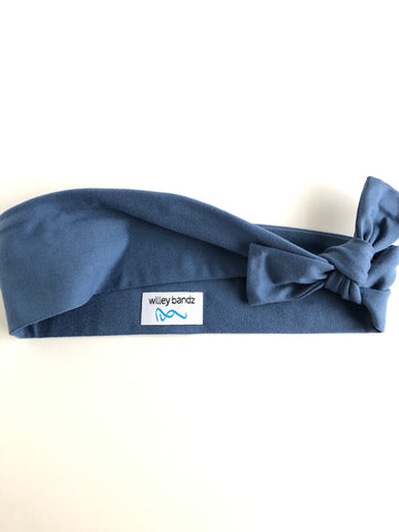 Steel Blue 2-inch headband