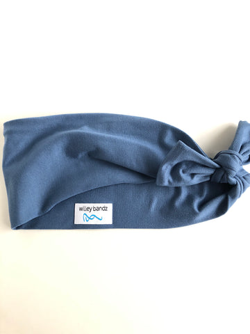 Steel Blue 3-inch headband