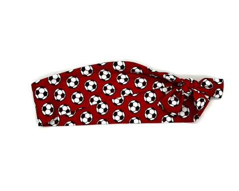 Soccer Balls on RedHeadband