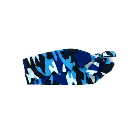 Blue Camo Headband