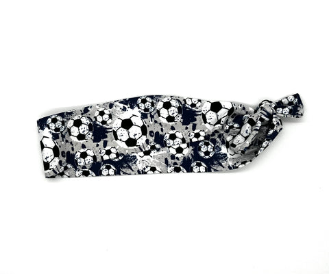 Soccer Blue and Grey Headband