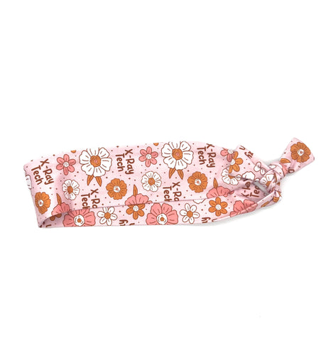 X-Ray Tech Floral on Pink 2-inch Headband