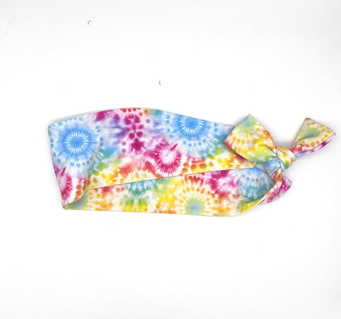 Circular Rainbow Tie-Dyed Headband