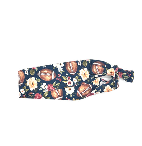 Football Floral 2-inch Headband