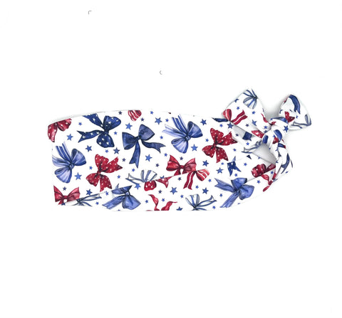 Red White and Blue Bows