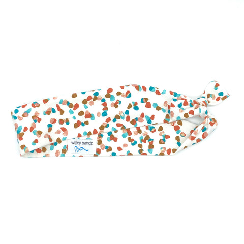 Teal and Brown Speckles 2-inch Headband