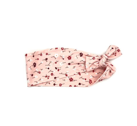 Ditzy Floral on Pink Headband