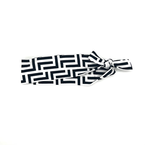 Black and White Maze Headband