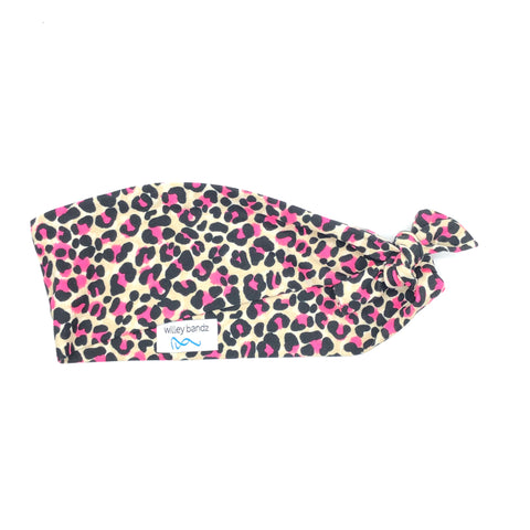 Hot Pink Leopard 3-inch headband