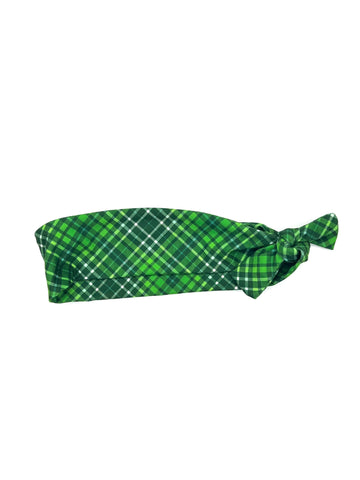 Green Plaid 2-inch headband