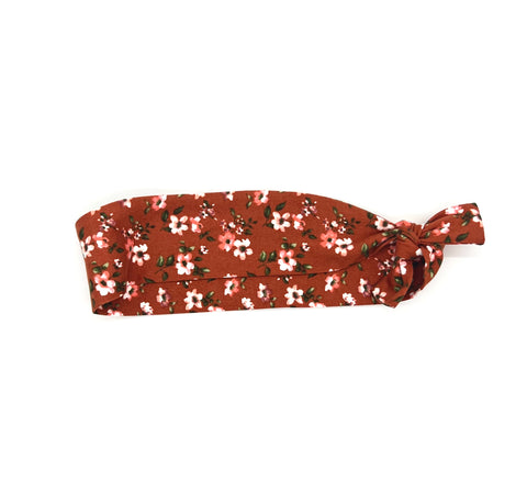 Floral on Rust Headband