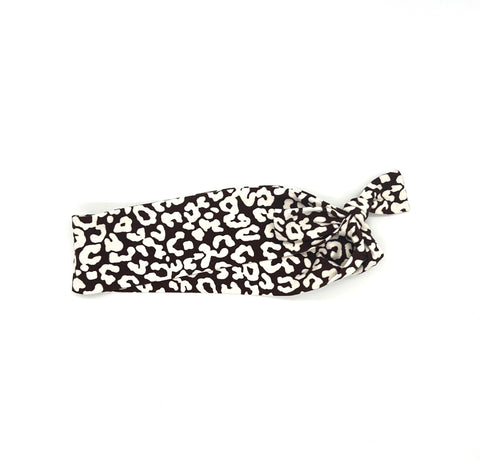 Brown Leopard Headband