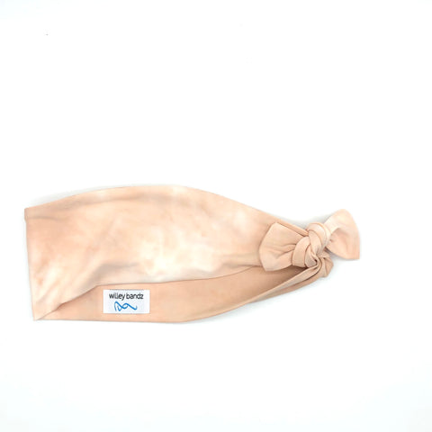 Peach Tie-Dyed 3-inch headband