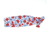 Red White and Blue Floral Headband