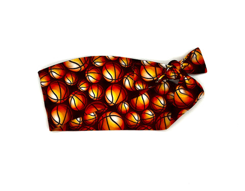 Basketballs on Black Headband