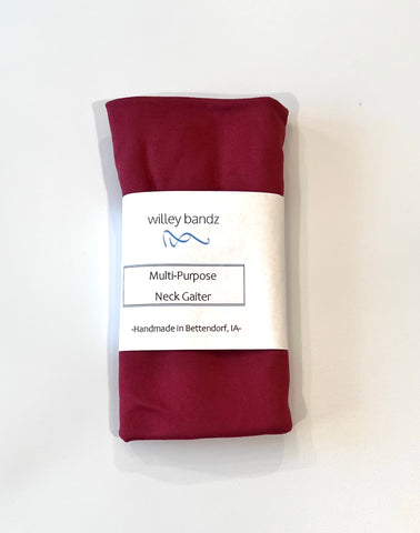 Maroon Neck Gaiter