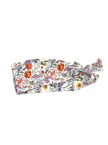 Embroidered Flowers 3-inch headband