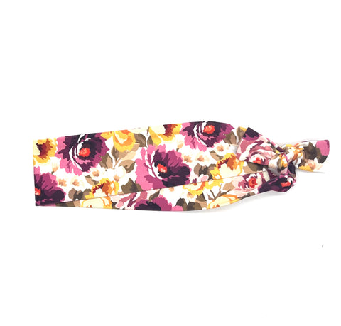 Orange and Pink Floral 2-inch Headband