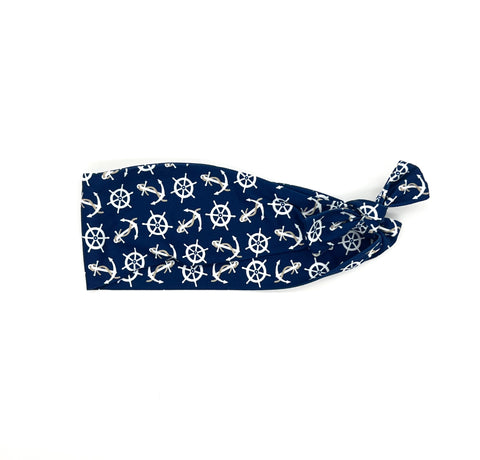 Anchors on Navy Headband