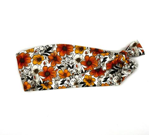 Orange Floral Headband