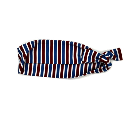 Red White and Blue Stripe Headband