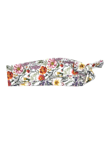 Embroidered Flowers 2-inch headband