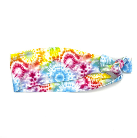 Circular Rainbow Tie-Dyed 3-inch Headband