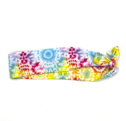 Circular Rainbow Tie-Dyed 2-inch Headband