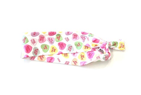 Conversation Hearts 2-inch headband