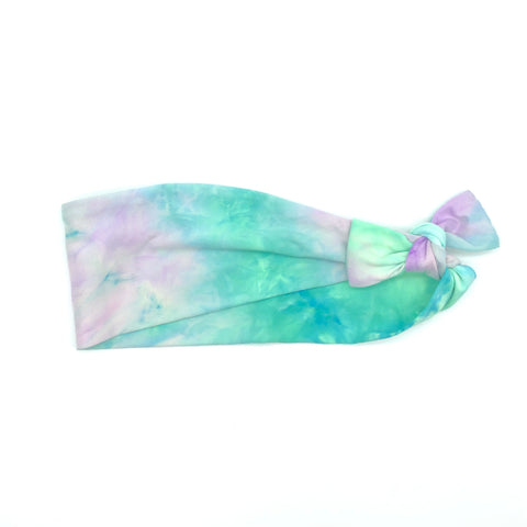Lavender and Teal Tie-Dyed 3-inch Headband
