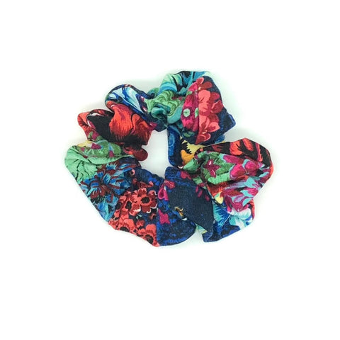 Multicolor Floral Scrunchie