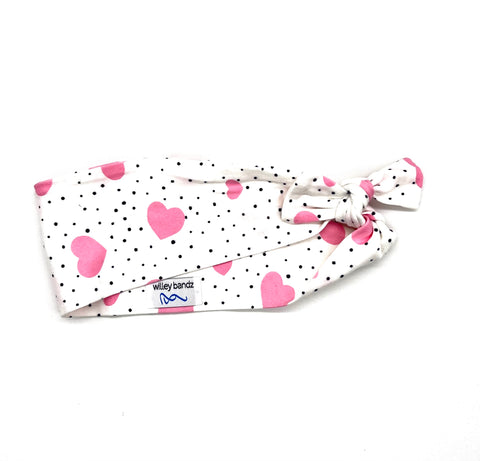 Pink Hearts Valentine's Day Headband