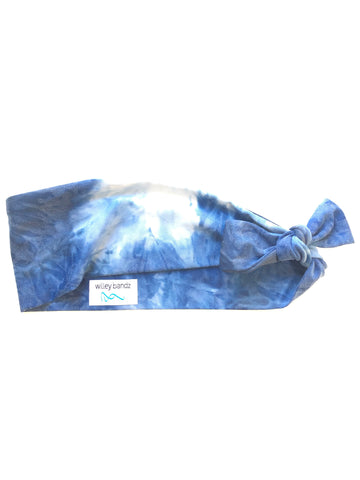 Blue Tie-Dyed Headband