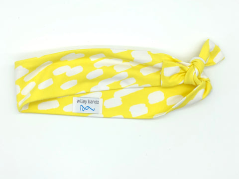 Yellow and White 2-inch headband