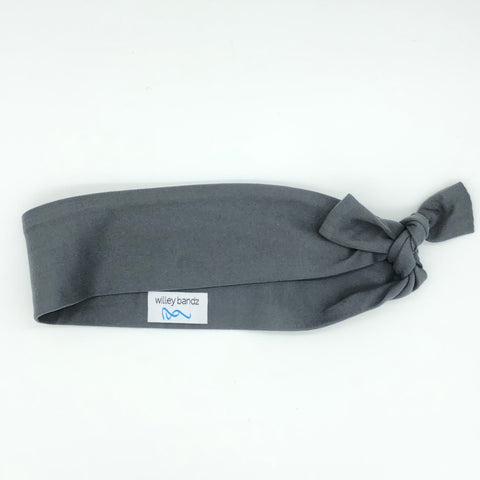 Solid Dark Grey 2-inch headband